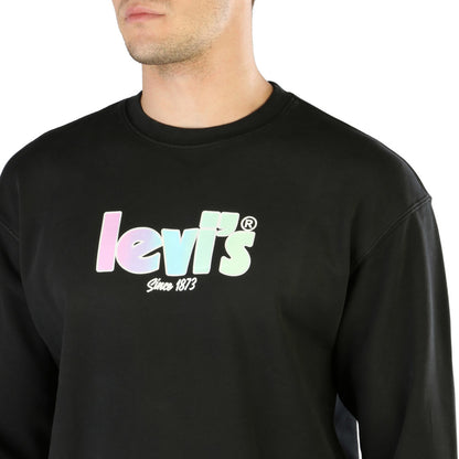 Levi's Relaxed Graphic Crew Poster Logo Caviar/Black Men's Sweatshirt 387120054