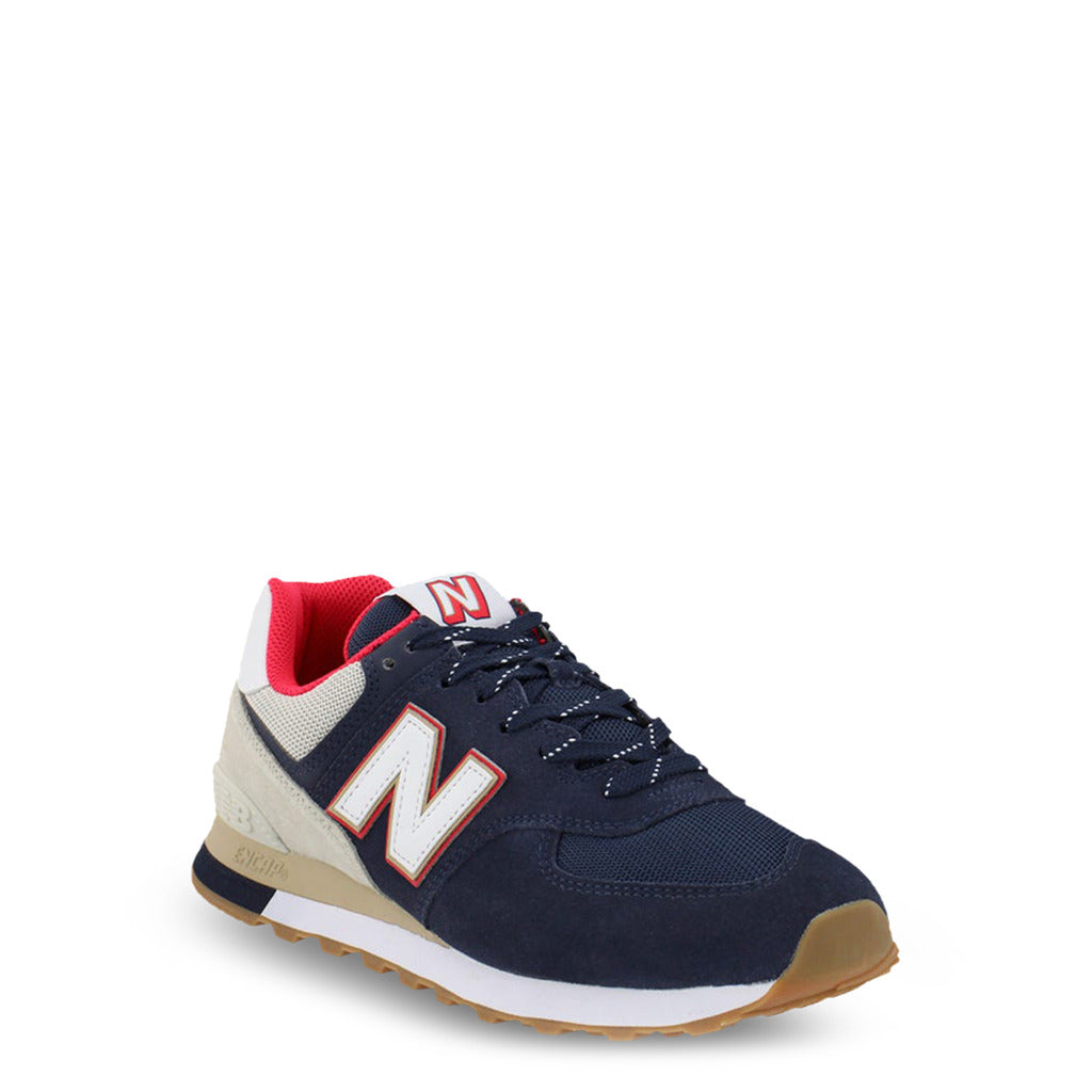 New Balance 574 Navy with Energy Red Men's Shoes ML574SKB