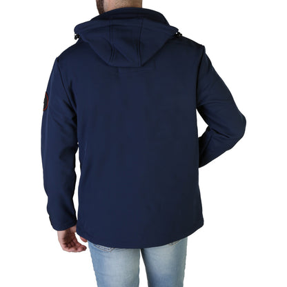 Geographical Norway Tiger Hooded Navy Blue Men's Jacket