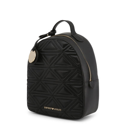 Emporio Armani Faux Leather Black Women's Backpack Y3L020YH60A180001