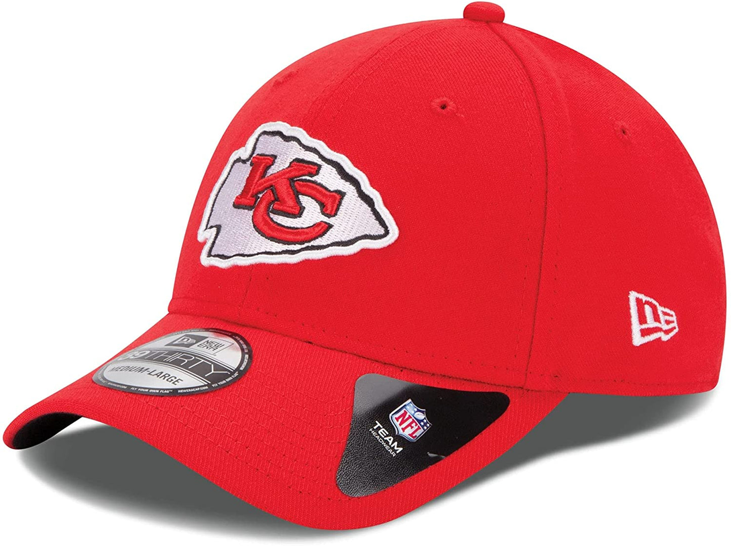 New Era 39Thirty NFL Kansas City Chiefs Team Classic Red Flex Fitted Hat