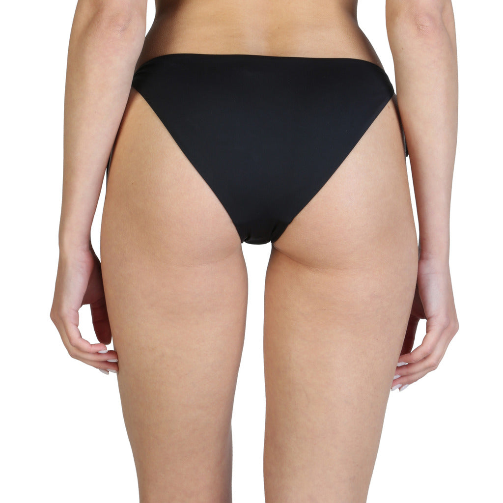 Karl Lagerfeld Logo-Lettering Black Women's Bikini Bottom KL21WBT11