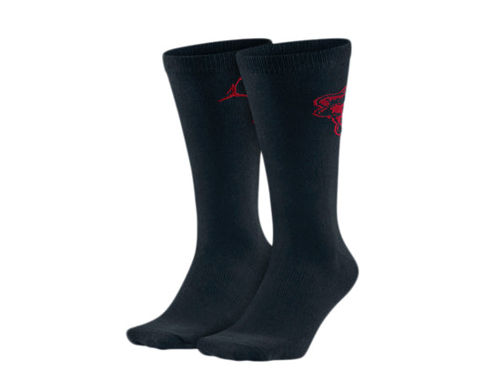 Nike Air Jordan Jumpman 5 Low Crew Black/Gym Red Socks 724928-010