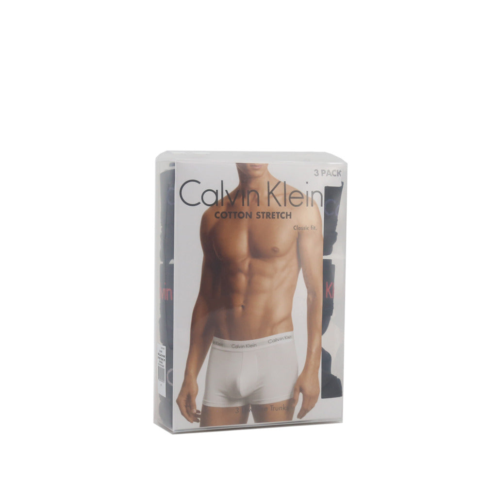 Calvin Klein 3-Pack Cotton Stretch Low Rise Grey/Black/White Men's Trunks U2664G