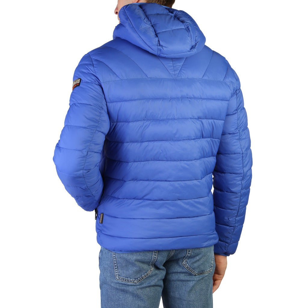 Napapijri Aerons Hooded Bright Blue Men's Jacket NA4FPY-BE1