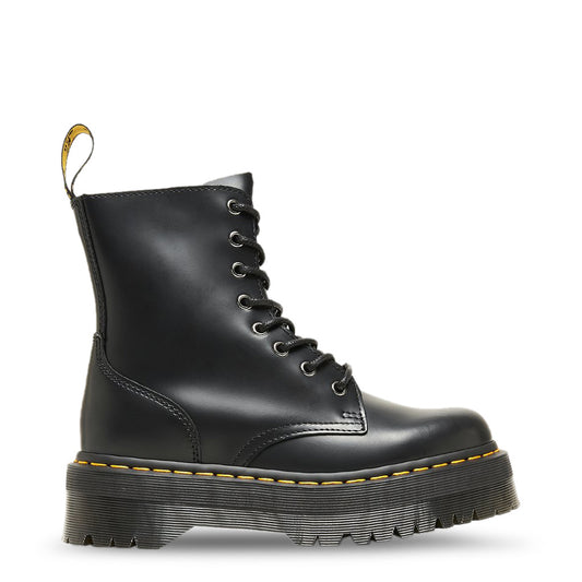 Dr. Martens Jadon Hi Leather Platform Black Polished Smooth Women's Boots 25565001