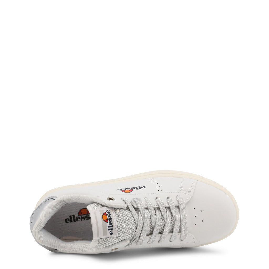 Ellesse Chantel White Silver Women s Shoes EL21W8947103 Becauze