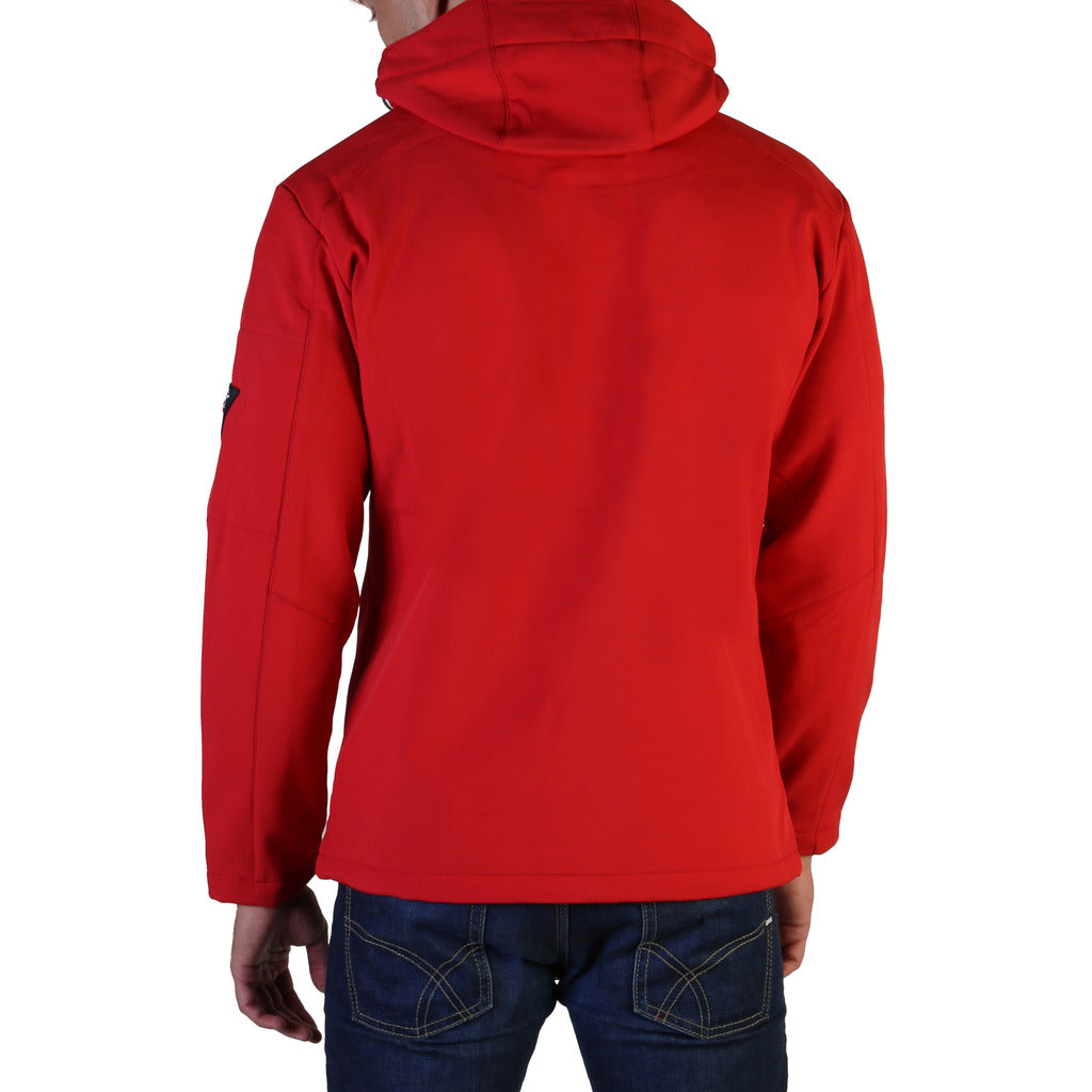 Geographical Norway Tichri Red Hooded Bomber Men's Jacket
