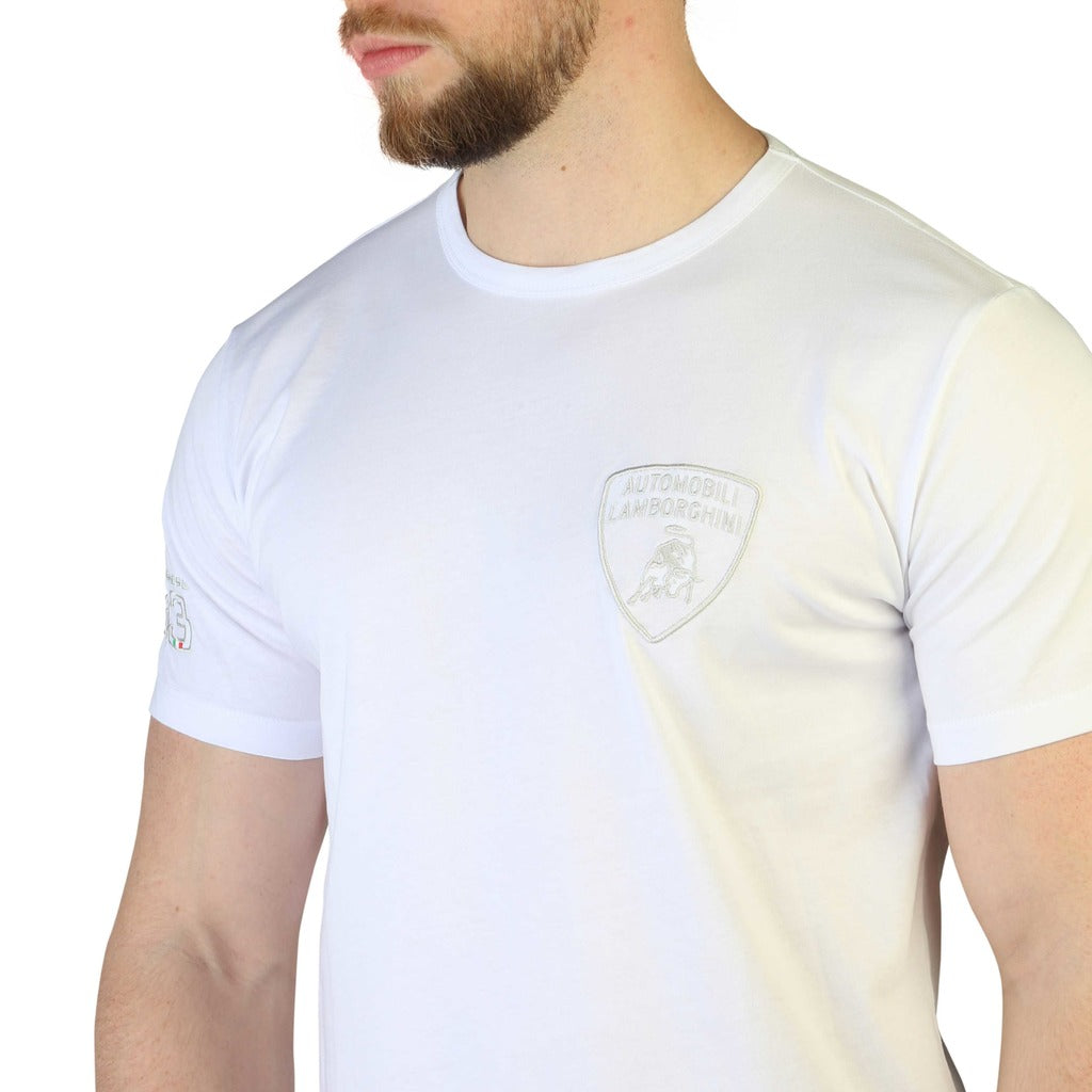 Lamborghini Shield White Men's T-Shirt B3XVB7T430260003