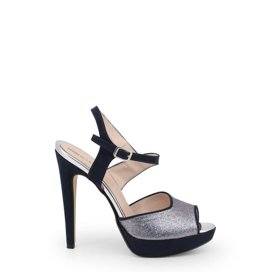 Arnaldo Toscani Blue Glitter Ankle Strap Women's High Heel Sandals 1218010-Blue