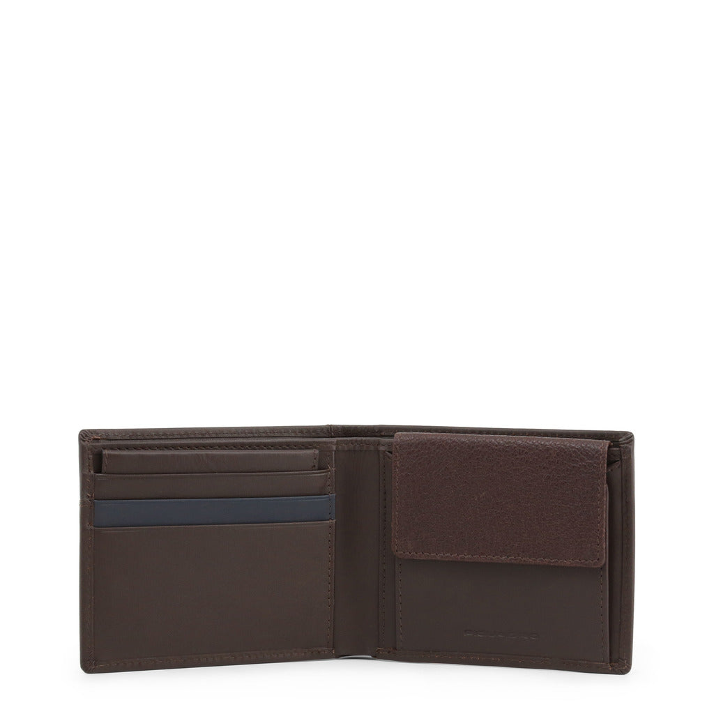Piquadro Vanguard Cuero Leather Dark Brown Men's Wallet PU4188W96R-TM