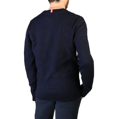 Tommy Hilfiger Logo Blue Men's Sweater MW0MW25413