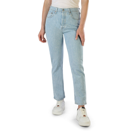 Levi's 501 Crop Blue Pattern Women's Jeans 362000244