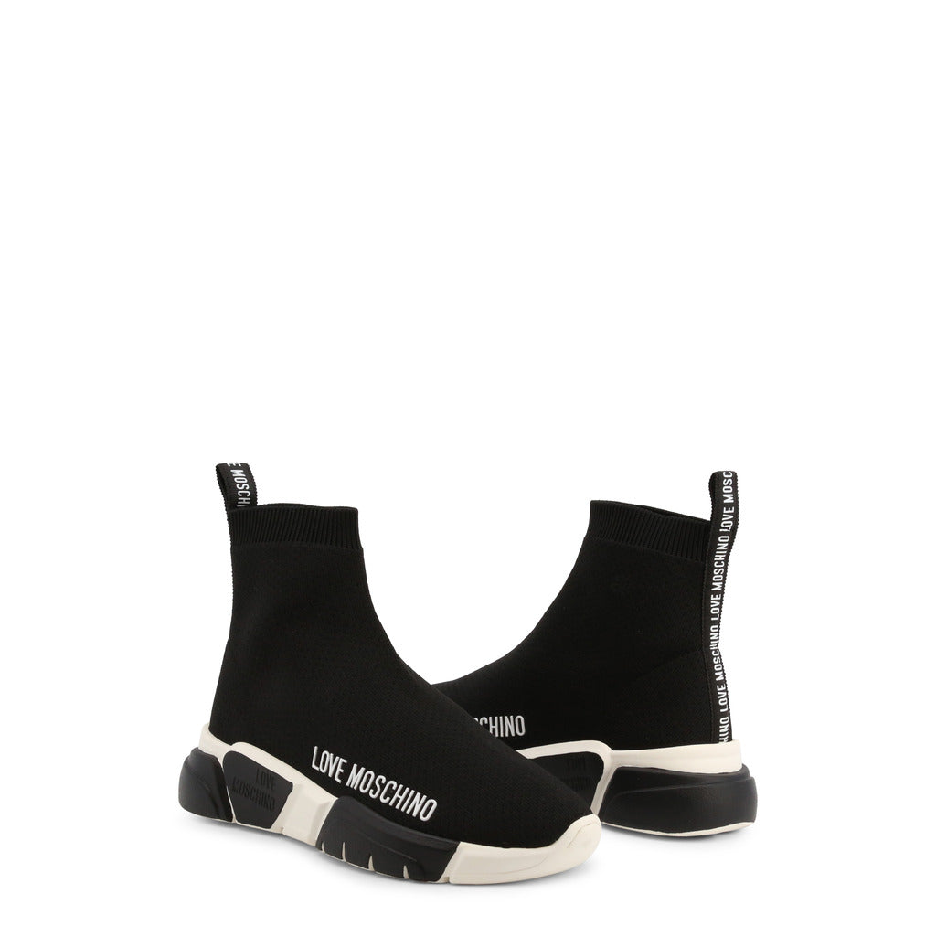 Love Moschino High Top Black Women's Shoes JA15193G1EIZ5000