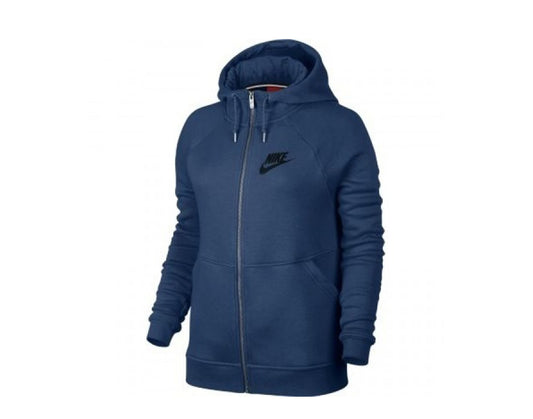 Nike Sportswear Rally Fleece Full-Zip Blue/Black Women's Hoodie 803601-423