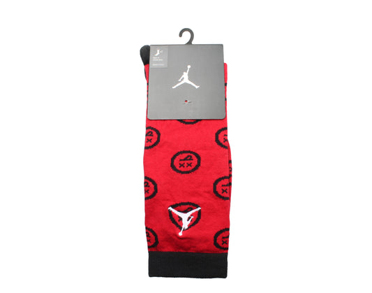 Nike Air Jordan Jumpman 12 Crew Gym Red/Black Socks 806408-687