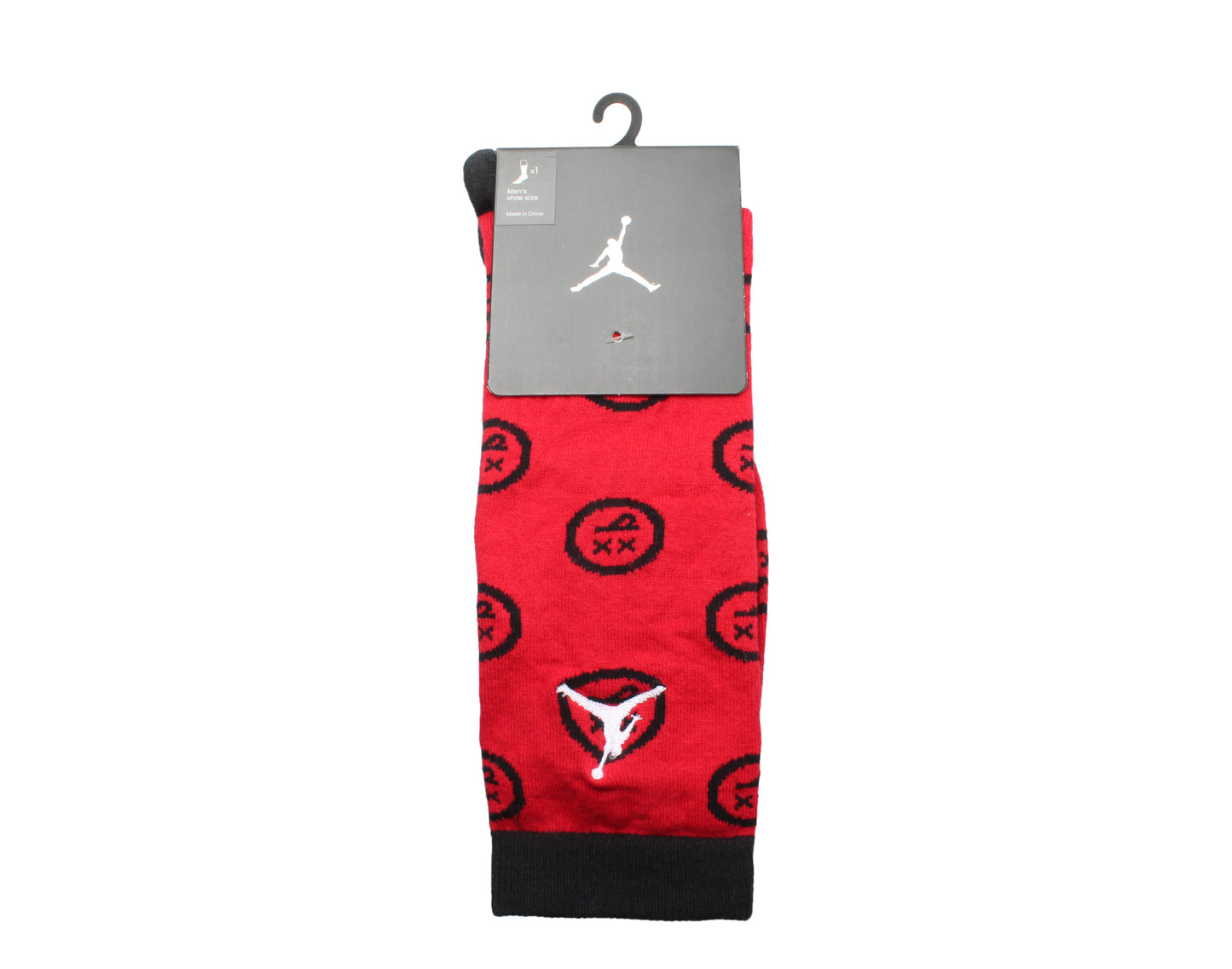 Nike Air Jordan Jumpman 12 Crew Gym Red/Black Socks 806408-687