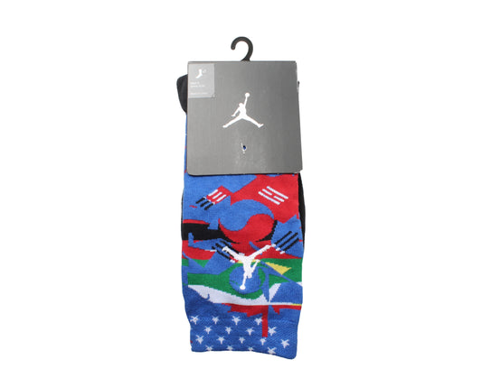 Nike Air Jordan Jumpman 9 Low Crew Royal Blue/Black Socks 806411-010