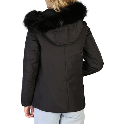Geox Roose Hooded Black Women's Jacket W9420GT2567-F9000