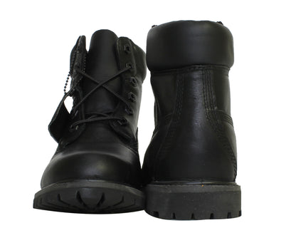 Timberland 6-Inch Premium Waterproof Black Leather Women's Boots 8161B