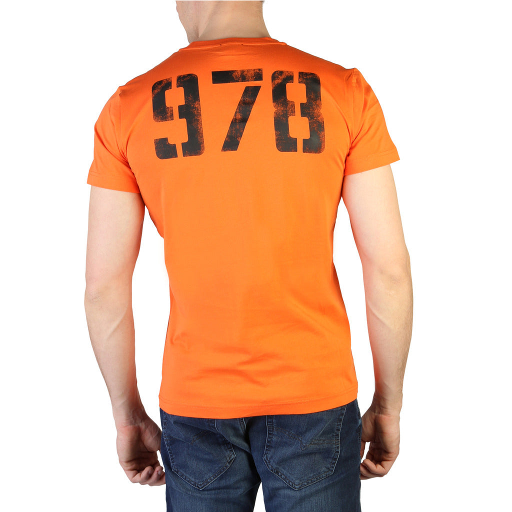Diesel T-DIEGO-S2 Graphic Print Orange Men's T-Shirt 00SEG90091A