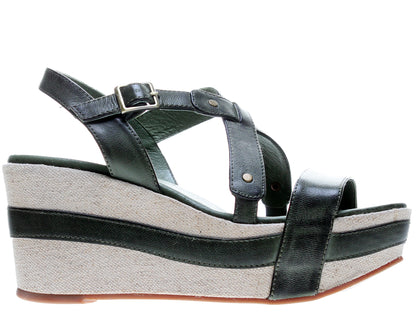 Antelope 821 Slingback Olive Women's Wedge Sandals 821-OLIVE