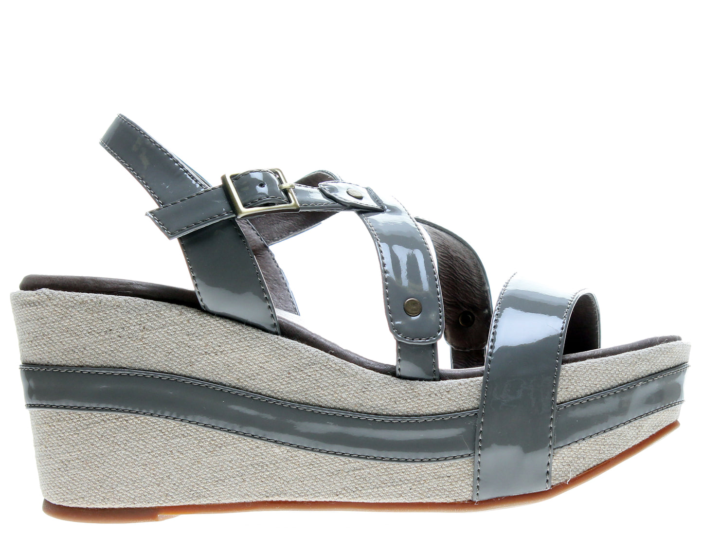 Antelope 823 Slingback Grey Women's Wedge Sandals 823-GREY