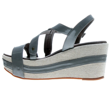 Antelope 823 Slingback Grey Women's Wedge Sandals 823-GREY