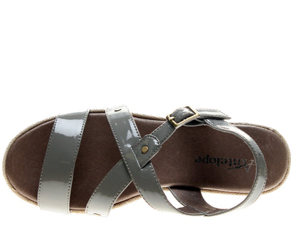 Antelope 823 Slingback Grey Women's Wedge Sandals 823-GREY