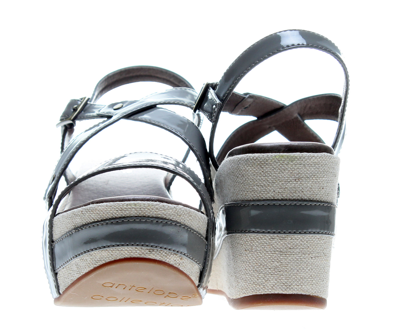 Antelope 823 Slingback Grey Women's Wedge Sandals 823-GREY