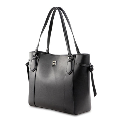 Karl Lagerfeld K/Ikonic Leather Black Women's Tote Bag 225W301199900