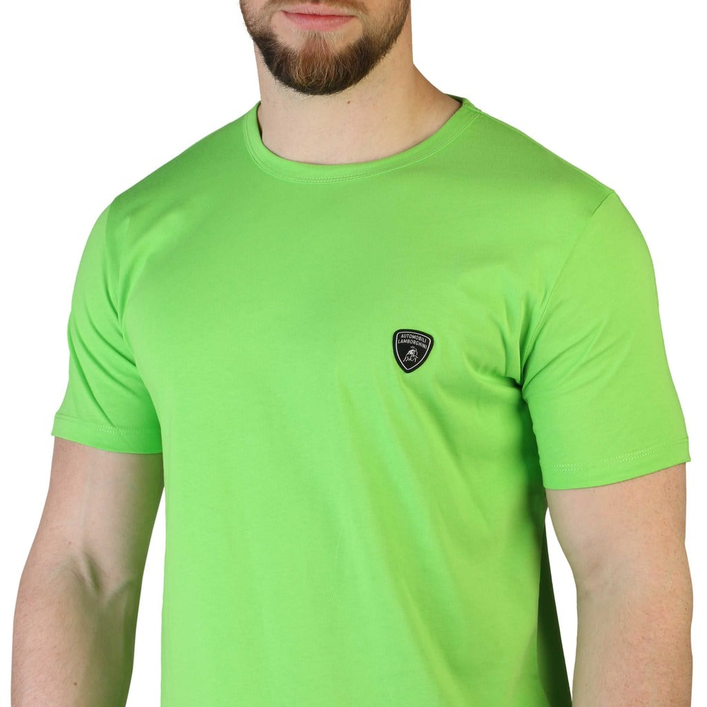 Lamborghini Basic Crewneck Verde Green Men's T-Shirt B3XVB7T130260123