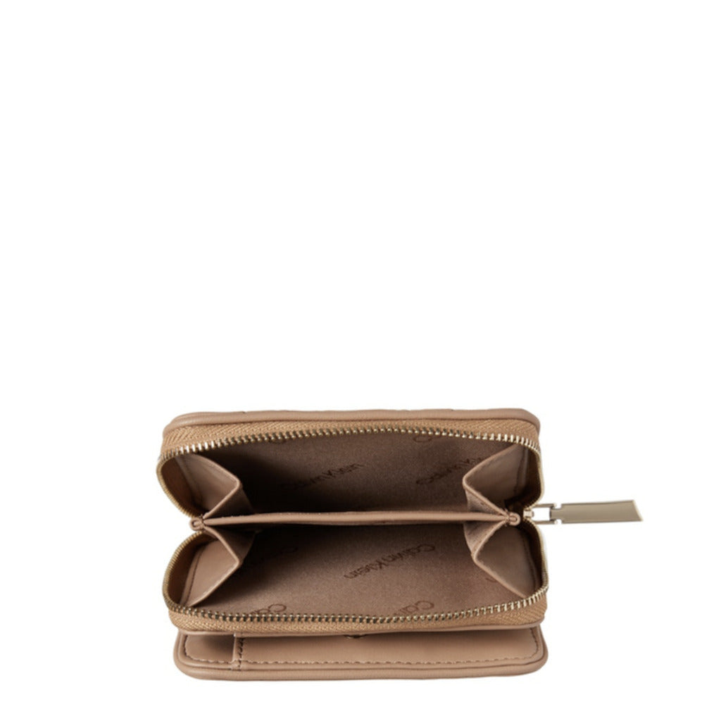Calvin Klein Recycled Quilted Zip Around Safari Canvas Women's Wallet K60K610003-RBC