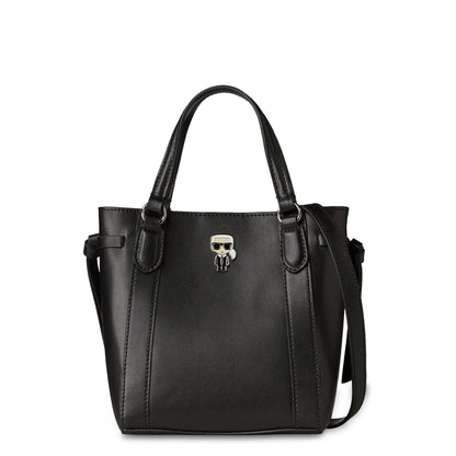Karl Lagerfeld K/Ikonik Small Leather Black Women's Tote Bag 225W301099900