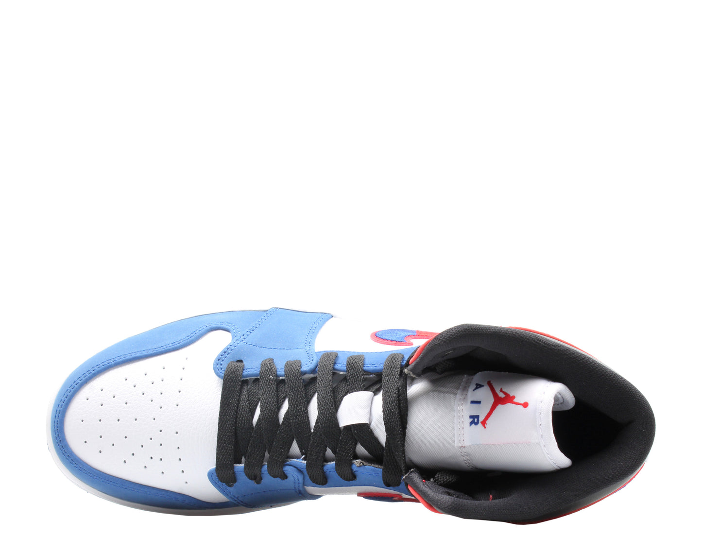 Nike Air Jordan 1 Mid SE White/Red-Rush Blue Men's Basketball Shoes 852542-146