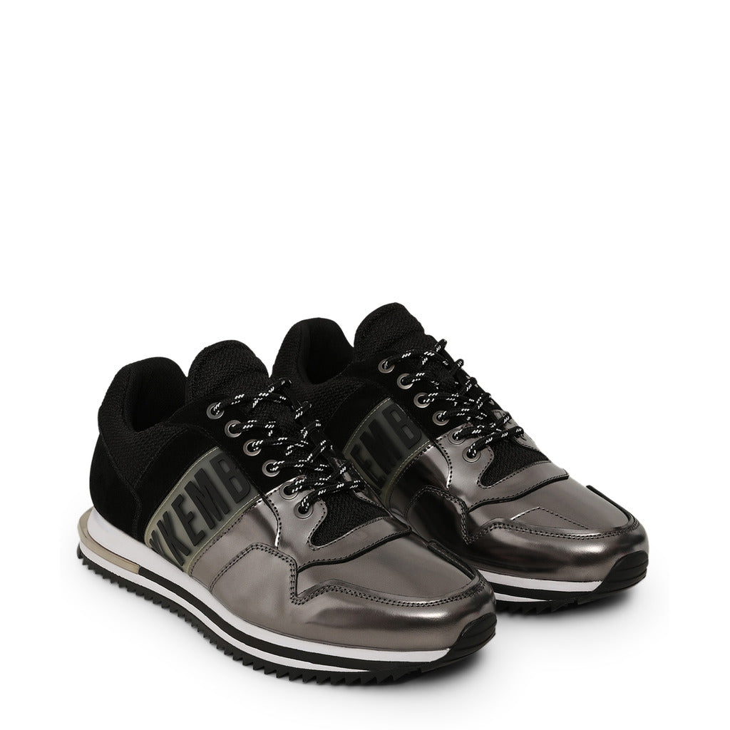Bikkembergs Hovan Suede Leather Gunmetal Men's Shoes 192BKM0029021