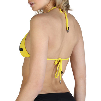 Karl Lagerfeld Triangle Yellow Women's Bikini Top 21WTP05