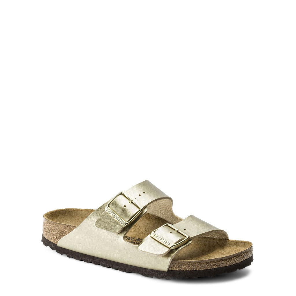 Birkenstock Arizona Birko-Flor Gold Sandals 1016111 Medium/Narrow Width
