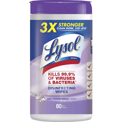 Lysol Disinfecting Wipes Early Morning Breeze 80 Wipes (6 Pack) 89347