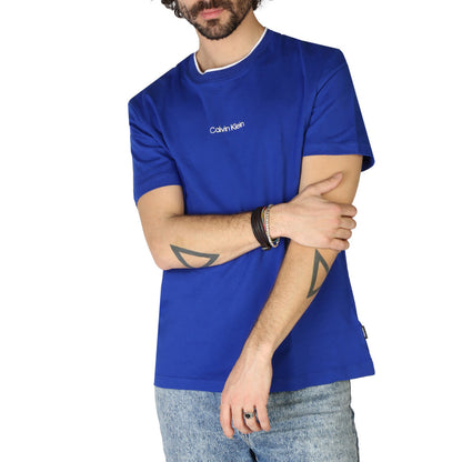 Calvin Klein Organic Cotton Logo Blue Men's T-Shirt K10K107845C85