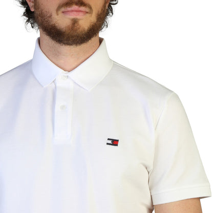 Tommy Hilfiger Equestrian Embroidery Logo Optic White Men's Polo Shirt TH10084-001