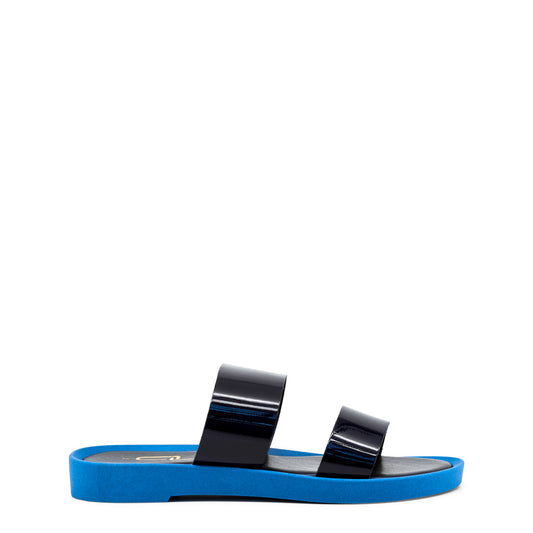 Ana Lublin Isilde Leather Black Blue Women's Sandals