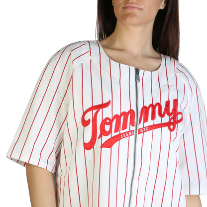 Tommy Hilfiger Script Logo Striped White Women's Dress DW05193-127
