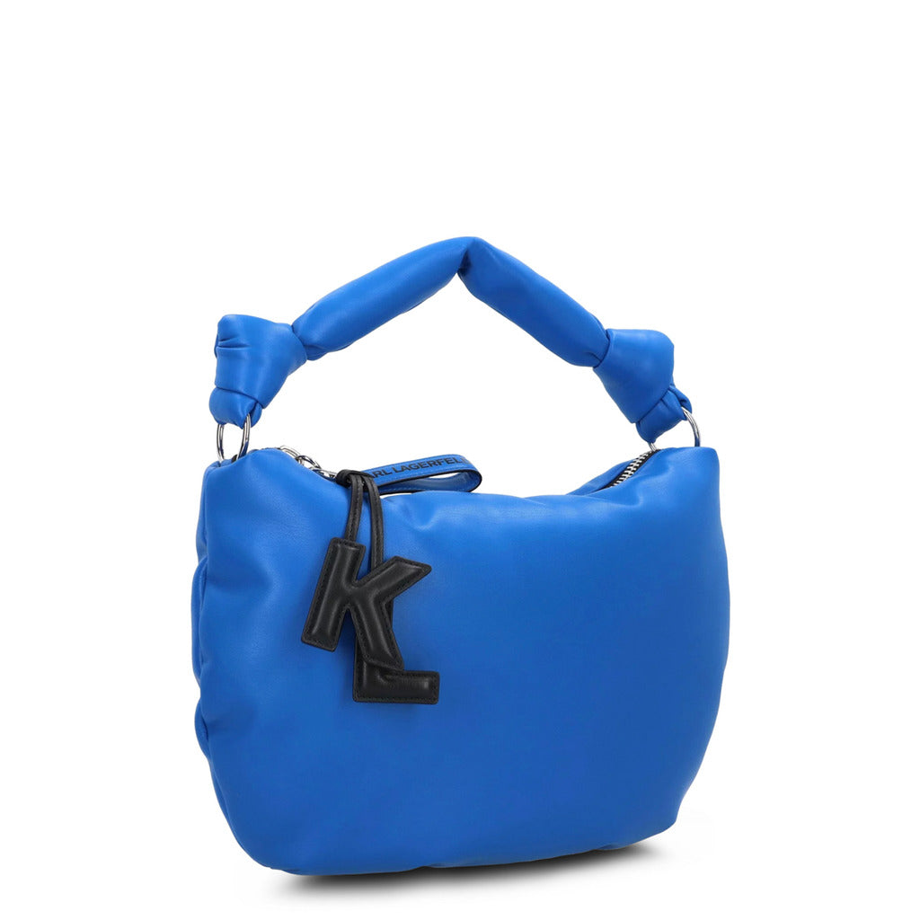 Karl Lagerfeld K/Knotted Blue Women's Shoulder Bag 230W308036000