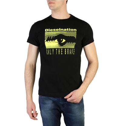 Diesel T-DIEGO-J4 Dieselnation Black Men's T-Shirt 00S4E10PATI