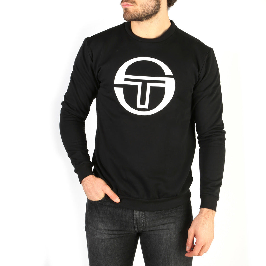 Sergio Tacchini Logo Black Men's Crewneck Sweatshirt 103-10005_0002