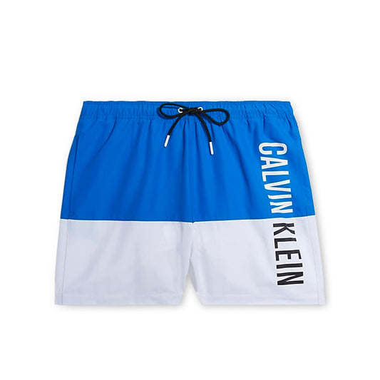 Calvin Klein Medium Drawstring Intense Power Dynamic Blue Men's Swim Shorts KM0KM00796C4X