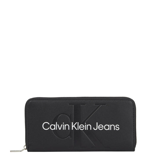 Calvin Klein Zip Around Black Women's Wallet K60K610358-BDS