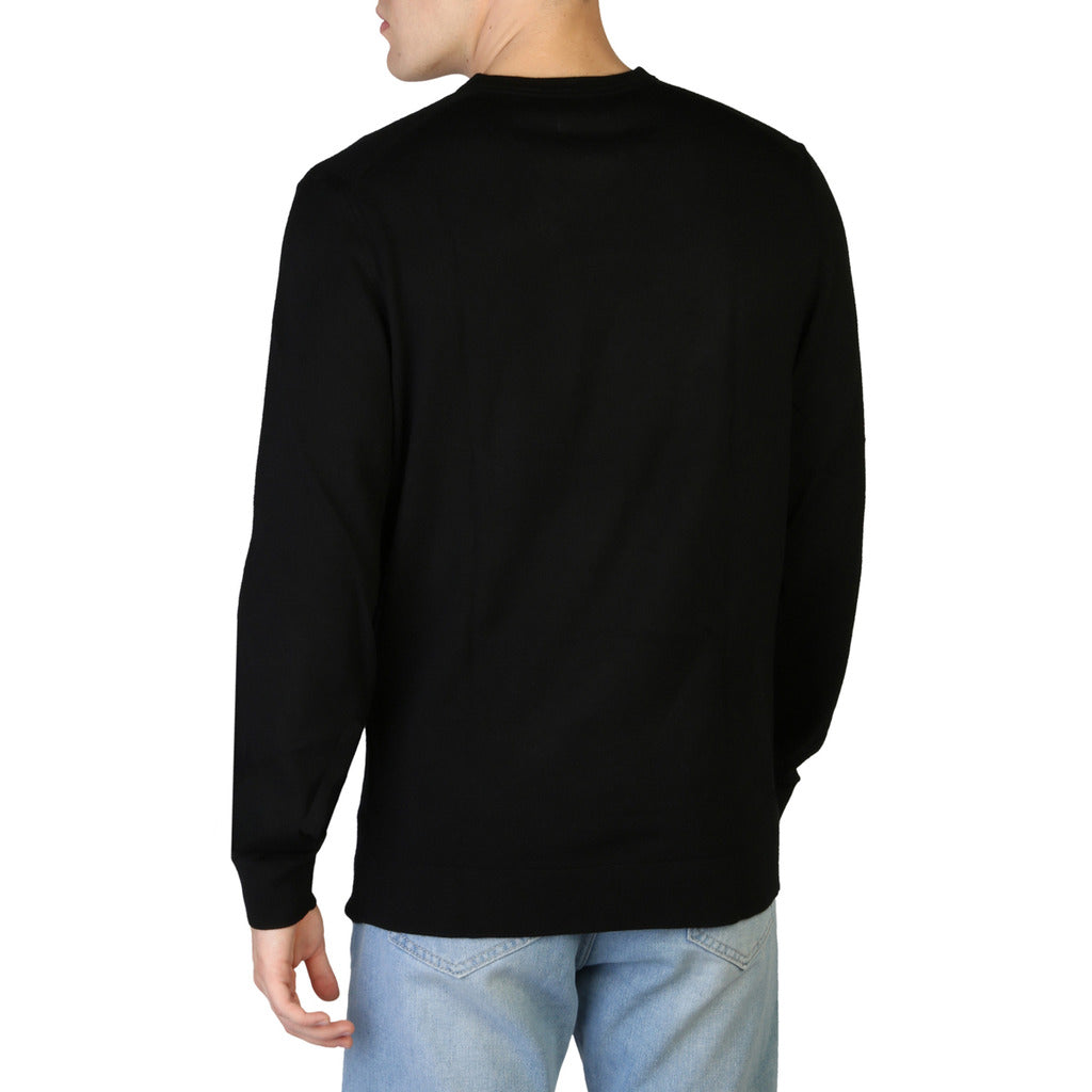 Calvin Klein Wool V-Neck Black Men's Sweater K10K110423-BEH