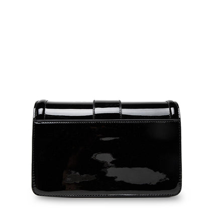 Versace Jeans Couture Faux Patent Leather Black Women's Shoulder Bag 71VA4BF1-ZS071-899